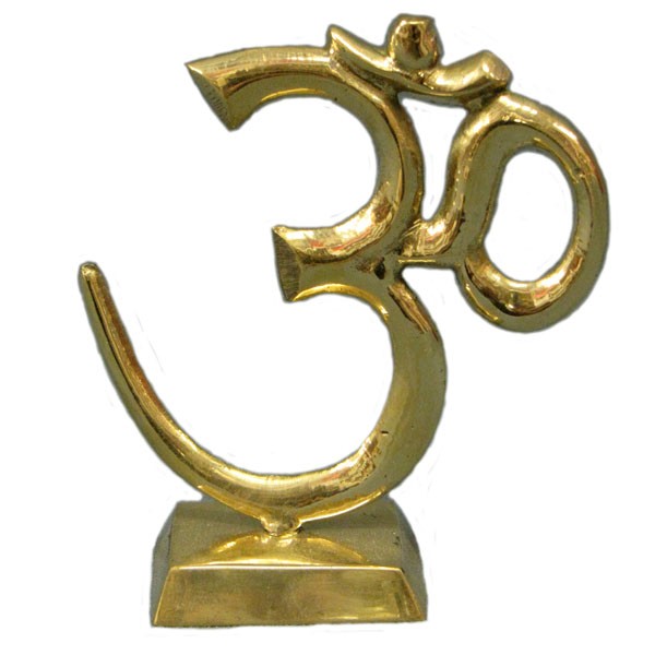 Brass Standing Om - 4\"