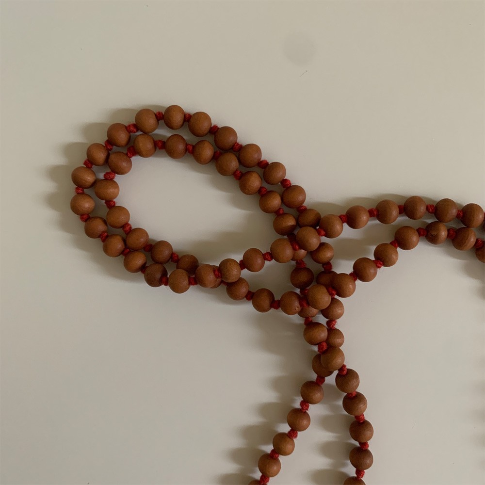 Sandalwood Knotted Mala (Small)