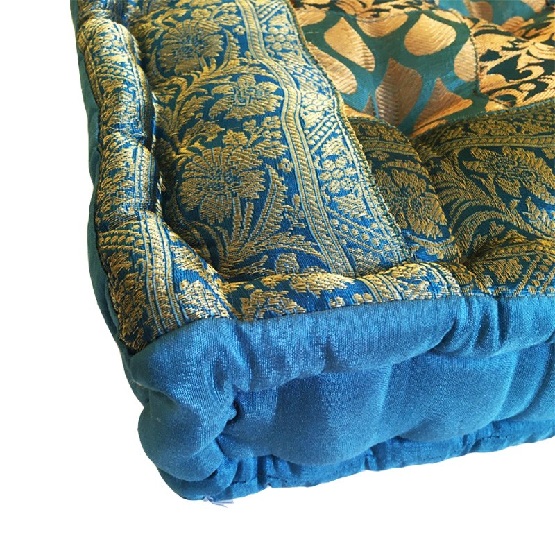 Meditation Cushion - Square Turquoise