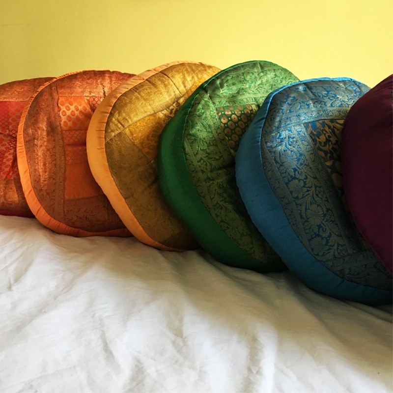 Meditation Cushion - Round White