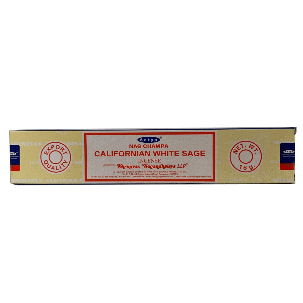 Nag Champa Californian White Sage – Satya 15gms Incense Sticks