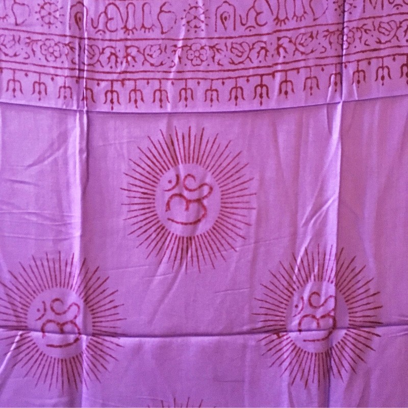 Meditation 2-in-1 Printed Textile - Ohm (Purple)
