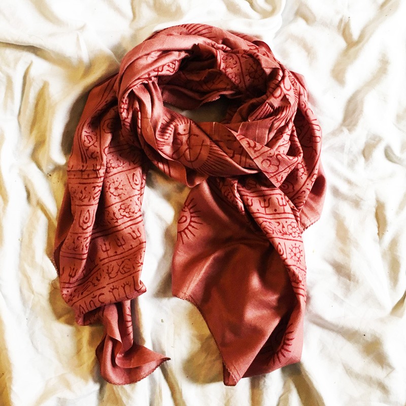 Meditation 2-in-1 Printed Textile - Ohm (Terra Cotta)