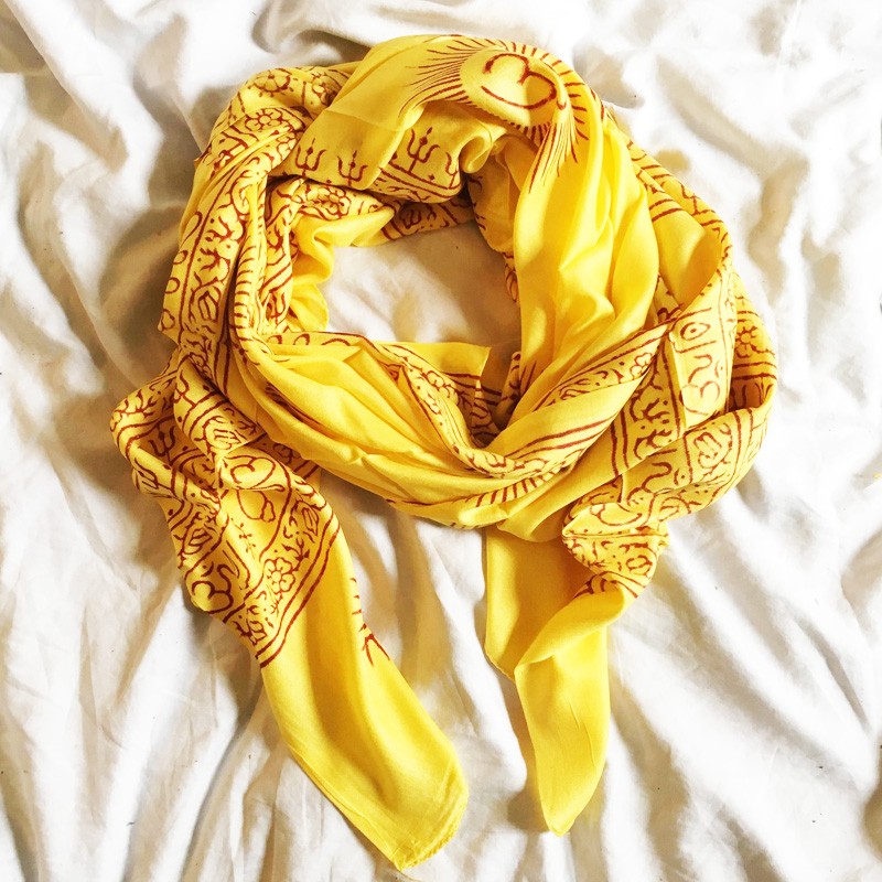 Meditation 2-in-1 Printed Textile - Ohm (Yellow)