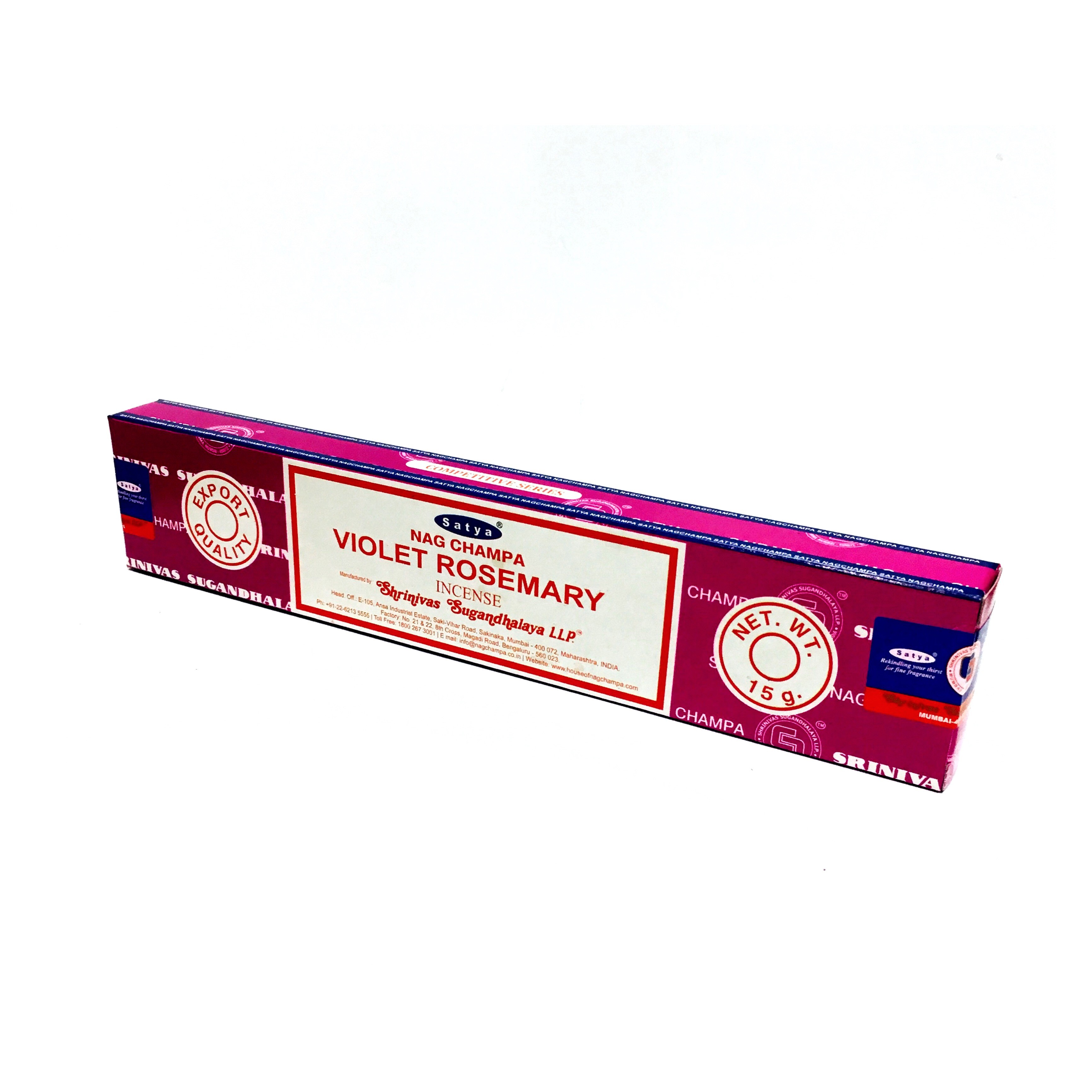 Violet Rosemary - Satya 15gms Incense Sticks