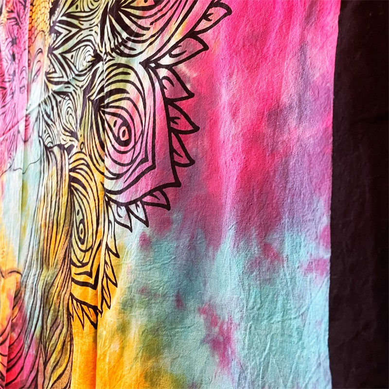 Tapestry - Peacock Buddha (Tie-Dye)